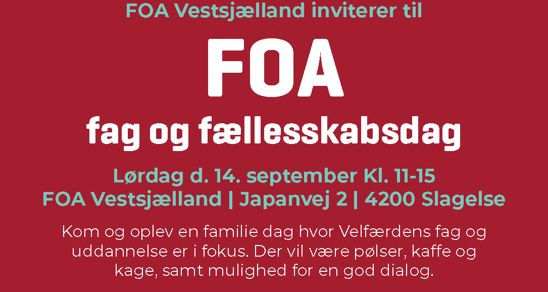 FOA fag og fællesskabsdag 2024